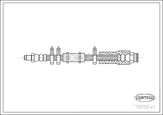 Handler.Part Brake hose CORTECO 19018147 1