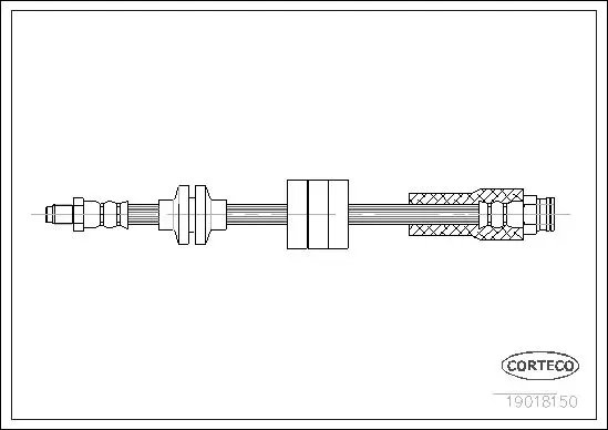 Handler.Part Brake hose CORTECO 19018150 1