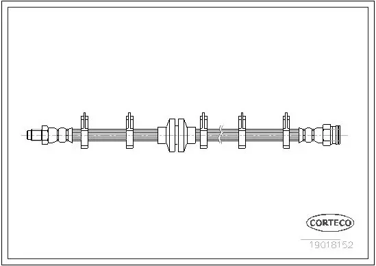 Handler.Part Brake hose CORTECO 19018152 1