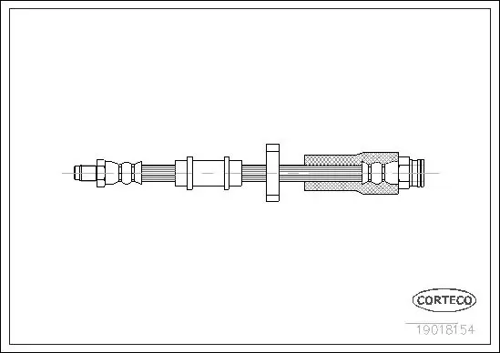 Handler.Part Brake hose CORTECO 19018154 1