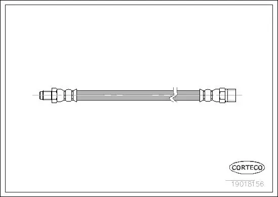 Handler.Part Brake hose CORTECO 19018156 1