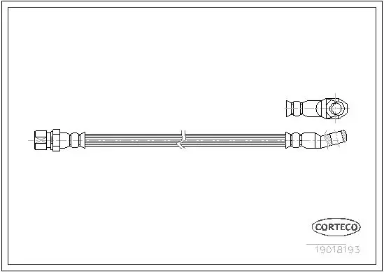 Handler.Part Brake hose CORTECO 19018193 1