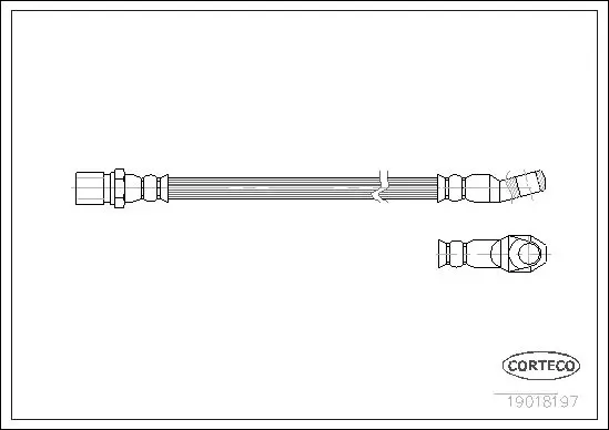 Handler.Part Brake hose CORTECO 19018197 1