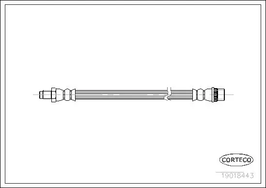 Handler.Part Brake hose CORTECO 19018443 1