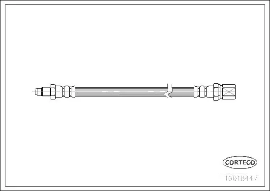 Handler.Part Brake hose CORTECO 19018447 1