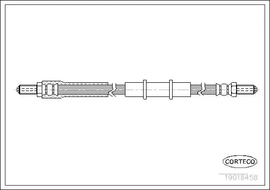 Handler.Part Brake hose CORTECO 19018458 1