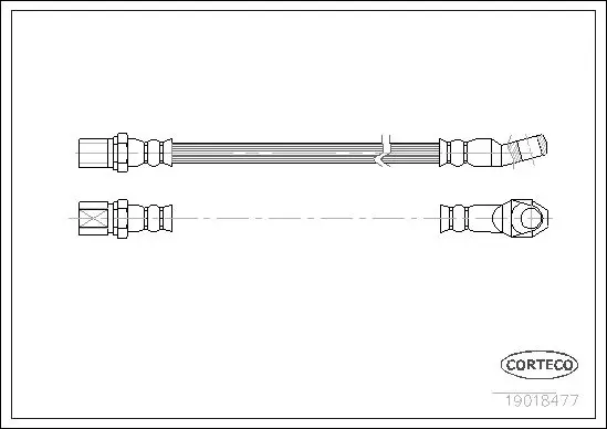 Handler.Part Brake hose CORTECO 19018477 1