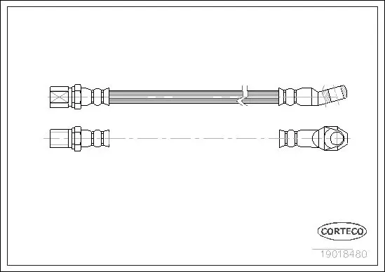 Handler.Part Brake hose CORTECO 19018480 1