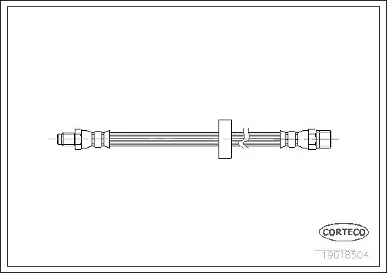 Handler.Part Brake hose CORTECO 19018504 1