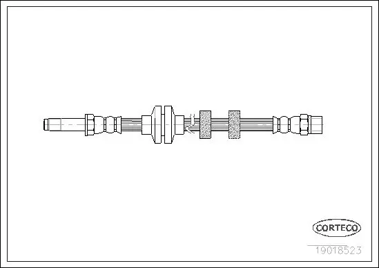 Handler.Part Brake hose CORTECO 19018523 2