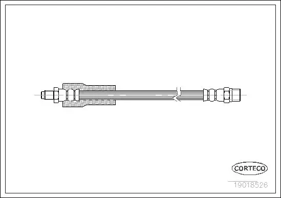 Handler.Part Brake hose CORTECO 19018526 1