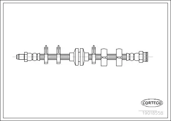 Handler.Part Brake hose CORTECO 19018558 1