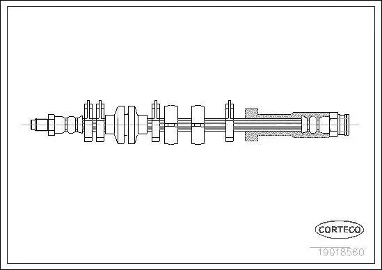 Handler.Part Brake hose CORTECO 19018560 1