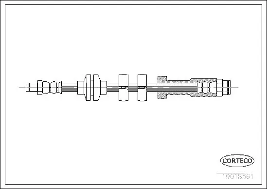 Handler.Part Brake hose CORTECO 19018561 1