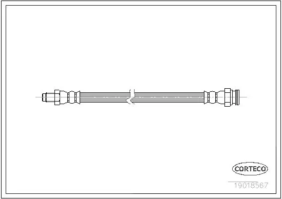 Handler.Part Brake hose CORTECO 19018567 1