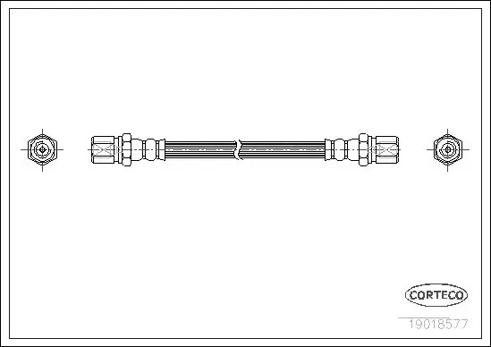 Handler.Part Brake hose CORTECO 19018577 1