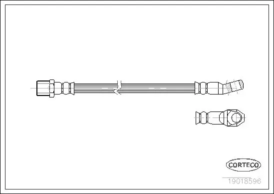 Handler.Part Brake hose CORTECO 19018596 1