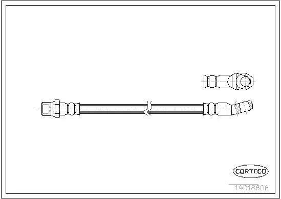 Handler.Part Brake hose CORTECO 19018606 1