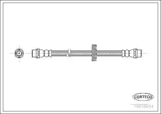 Handler.Part Brake hose CORTECO 19018654 1