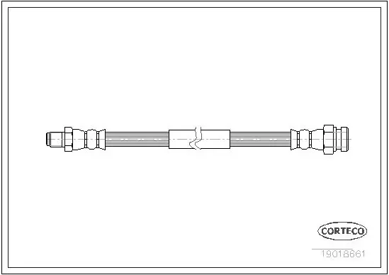 Handler.Part Brake hose CORTECO 19018661 1