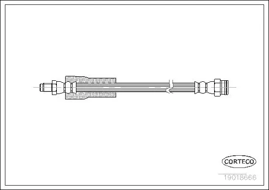 Handler.Part Brake hose CORTECO 19018666 1