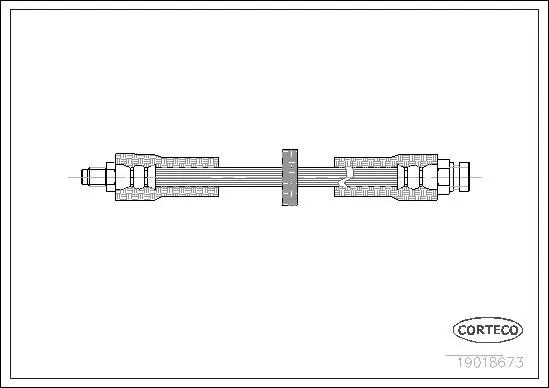 Handler.Part Brake hose CORTECO 19018673 1