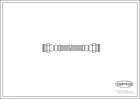 Handler.Part Brake hose CORTECO 19018680 1