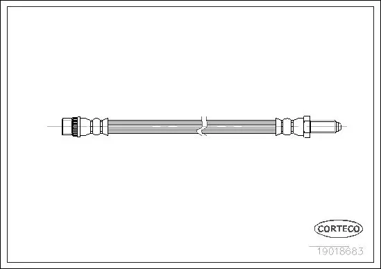 Handler.Part Brake hose CORTECO 19018683 1