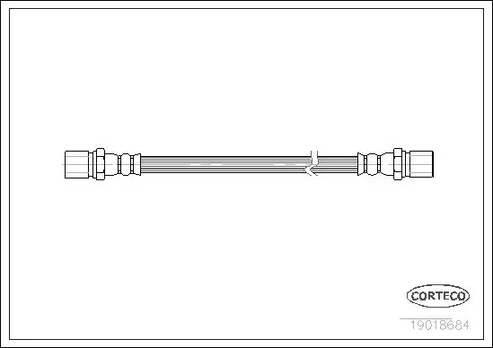 Handler.Part Brake hose CORTECO 19018684 1