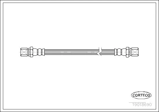 Handler.Part Brake hose CORTECO 19018690 1