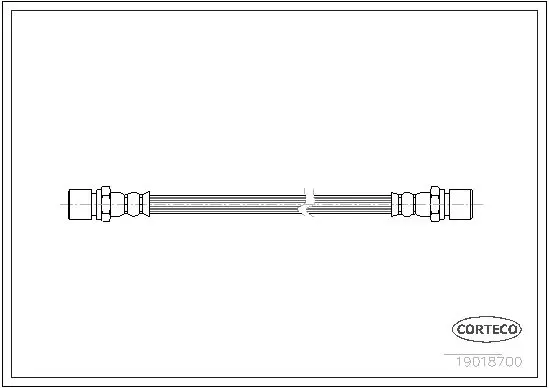 Handler.Part Brake hose CORTECO 19018700 1