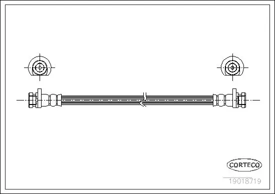 Handler.Part Brake hose CORTECO 19018719 1