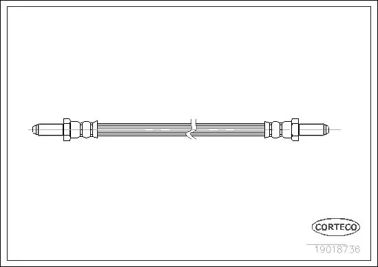 Handler.Part Brake hose CORTECO 19018736 1