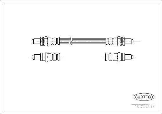 Handler.Part Brake hose CORTECO 19018737 1