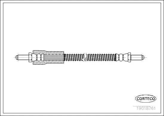 Handler.Part Brake hose CORTECO 19018761 1