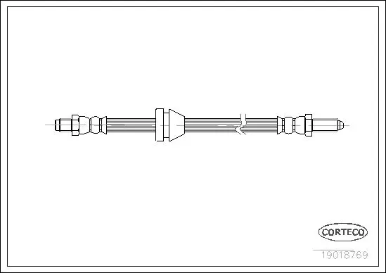 Handler.Part Brake hose CORTECO 19018769 1