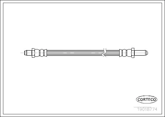 Handler.Part Brake hose CORTECO 19018774 1