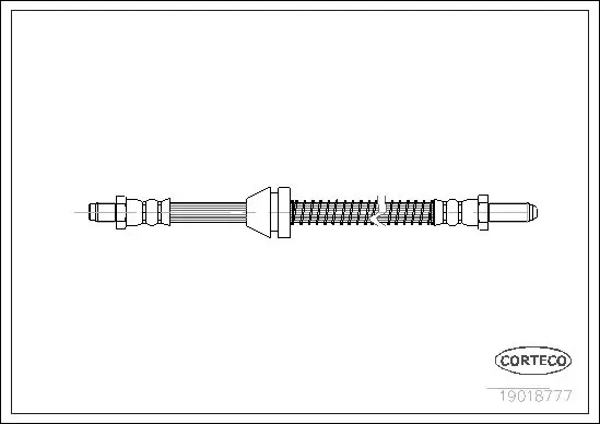 Handler.Part Brake hose CORTECO 19018777 1