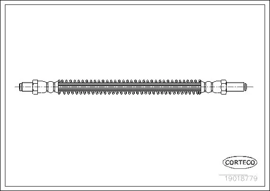 Handler.Part Brake hose CORTECO 19018779 1