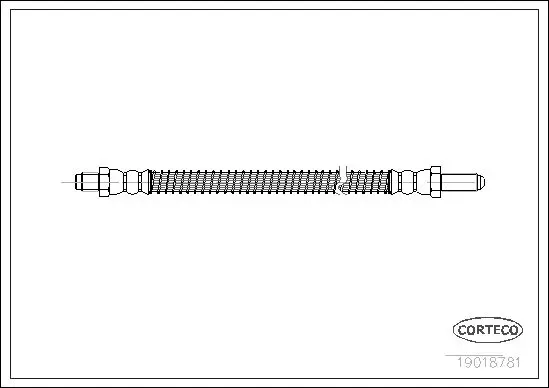 Handler.Part Brake hose CORTECO 19018781 1