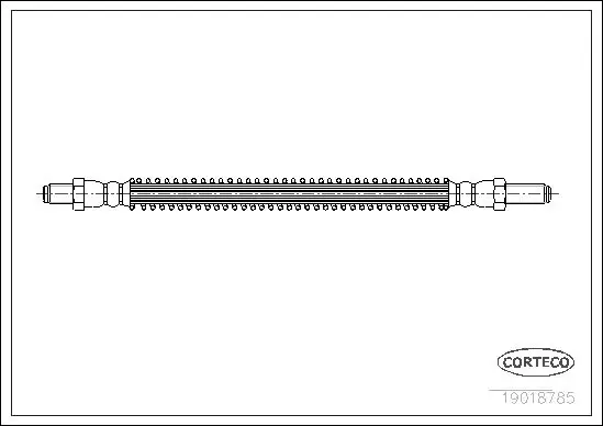 Handler.Part Brake hose CORTECO 19018785 1