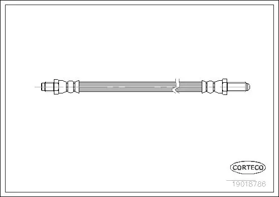 Handler.Part Brake hose CORTECO 19018786 1