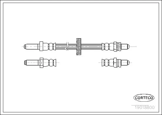 Handler.Part Brake hose CORTECO 19018800 1