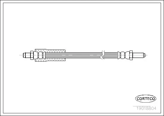 Handler.Part Brake hose CORTECO 19018804 1