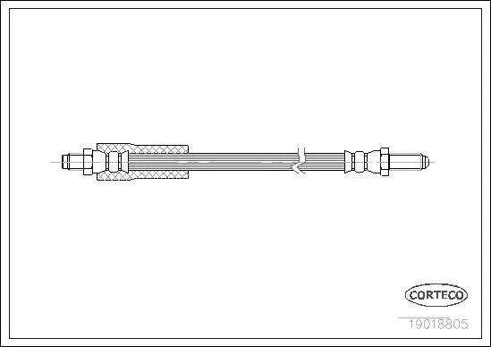 Handler.Part Brake hose CORTECO 19018805 1