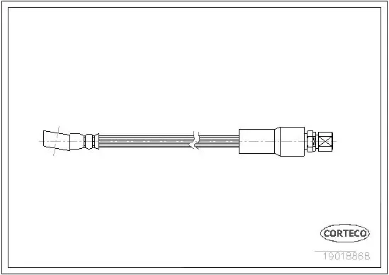 Handler.Part Brake hose CORTECO 19018868 1