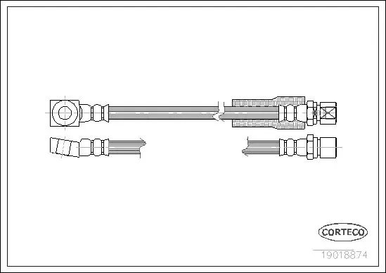 Handler.Part Brake hose CORTECO 19018874 1