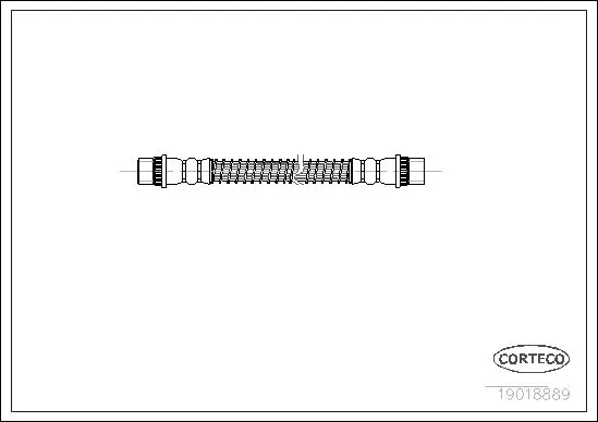 Handler.Part Brake hose CORTECO 19018889 1