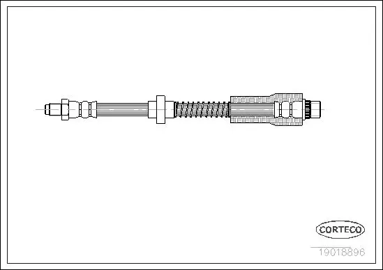 Handler.Part Brake hose CORTECO 19018896 1