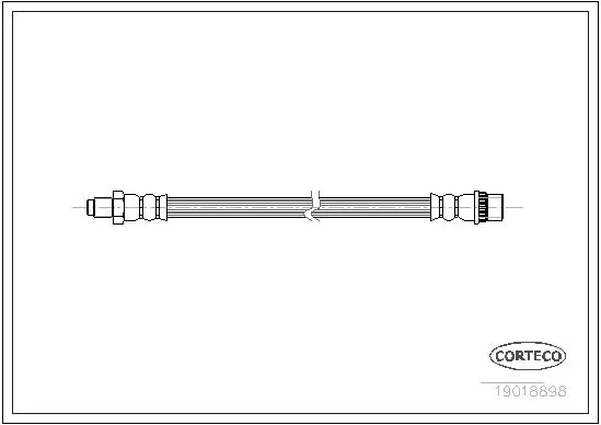 Handler.Part Brake hose CORTECO 19018898 1